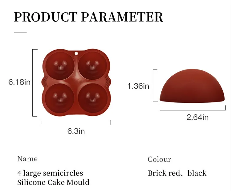 
Factory free sample cake bread 4 holes small squares wholesale silicone molds 