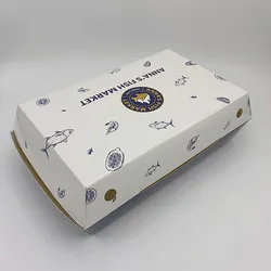 Donut packaging box baked cake sandwich hamburger bread pastry dessert single double grid disposable packaging box for donut