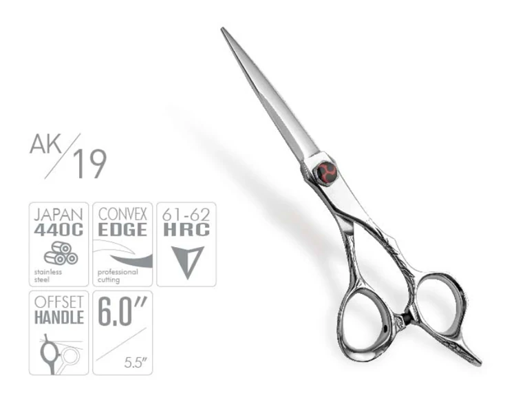AK19 Cnc Hair Shear Cutting Thinning Hairdressing Wholesale Professional Barber Scissors