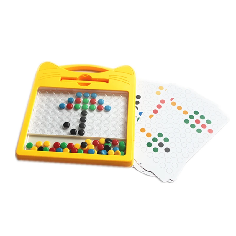 Wholesale Baby Kids Learning Educational Drawing Toys Colorful Chocolate Beads Magpad Drawing Board Magpad