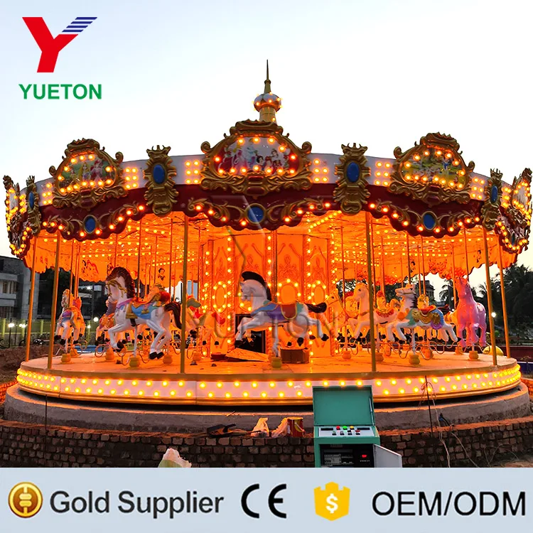 36 Seats Attraction Park Equipment Merry Go Round Carousel Horse Ride