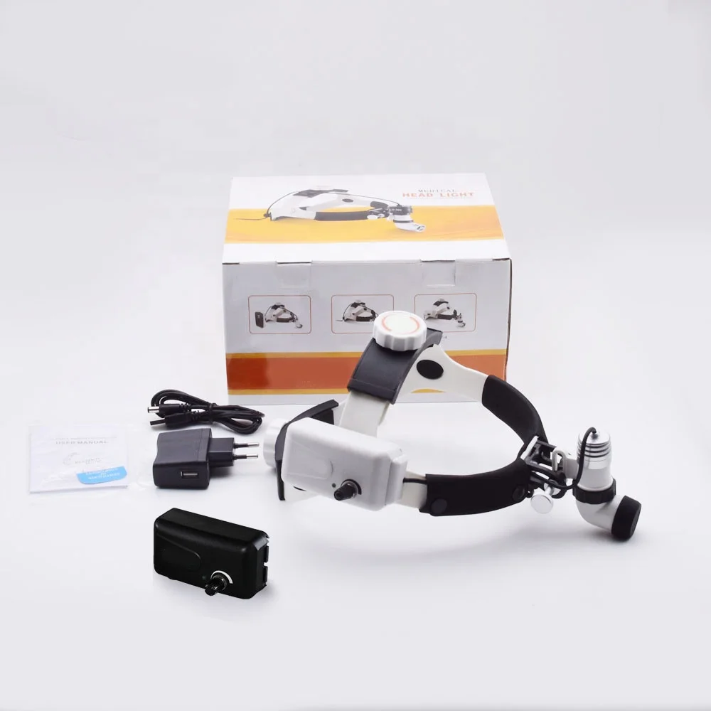 Ent Wireless Surgical Headlamp Shadowless Led Rechargeable Operating Room Headlight Medical Light for Plastic Surgery Dental Vet