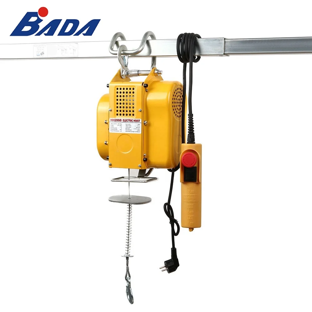 Chain crane 125/250kg weight-bearing steel cable wire rope electric winch hoist with remote control
