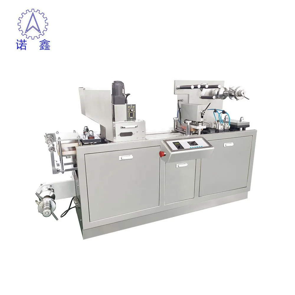 DPB-80  Pharmaceutical  Medicine Dry Fruit Biscuit Fruit Foodstuff Five Metals Parts Carton Tray Blister Packing Machine