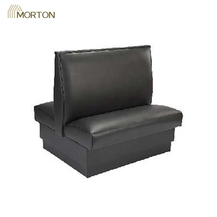 bar furniture imported rebound sponge black PU upholstery seating restaurant booths
