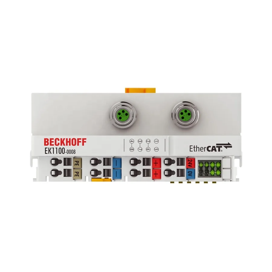 EtherCAT Couplers E-bus For Connecting Ethercat Fieldbus Protocols And Ethercat Terminal Modules With M8 interface EK1100-0008