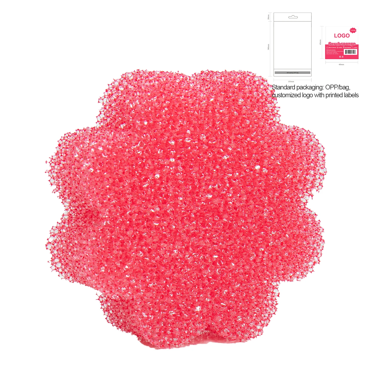 2024High Quality  Dishwashing sponge Scrub sponge kitchen products Sponge Scouring Pads