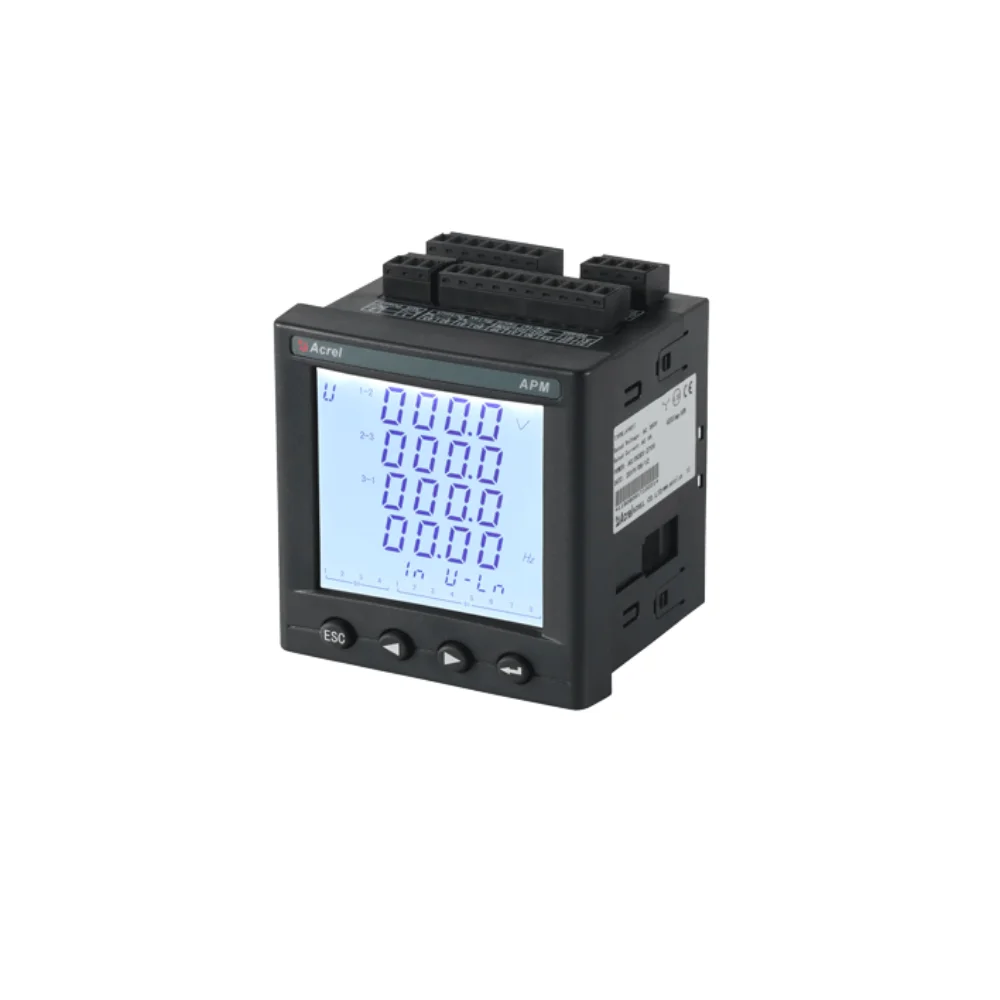 Acrel APM800 3 phase multifunction current monitoring panel energy meter electric power meter with RS485 Modbus/Profibus TCP