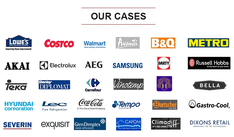 Wholesale price 95 liter compressor hotel minibar fridge freezer and mini refrigerator, hotel bar cooler