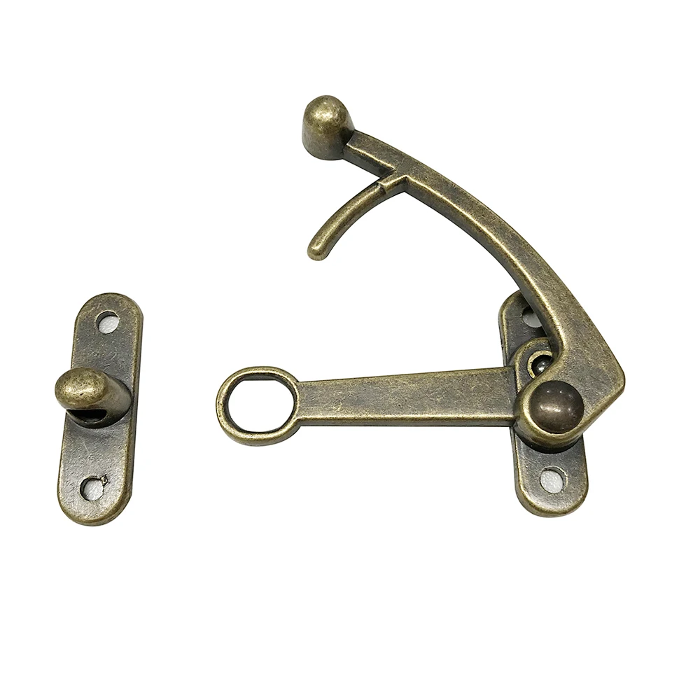 RHETECH Home Security Door Lock Zinc Alloy Hasp Latch Lock Anti Theft Door Chain Buckle