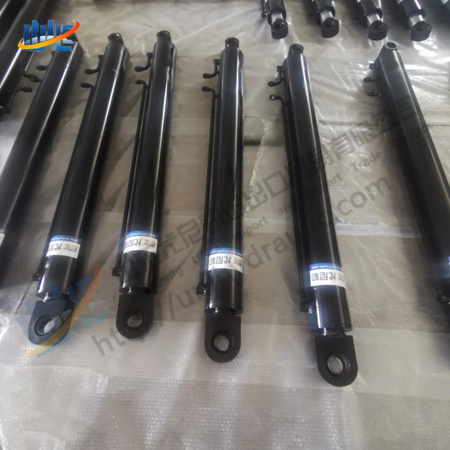 customized mini oil hydraulic cylinder components for dump truck box dumping