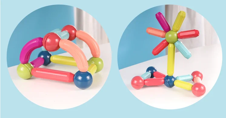 magnetic ball and stick magnetic building blocks for kids magnetic building block cube magnetic sticks