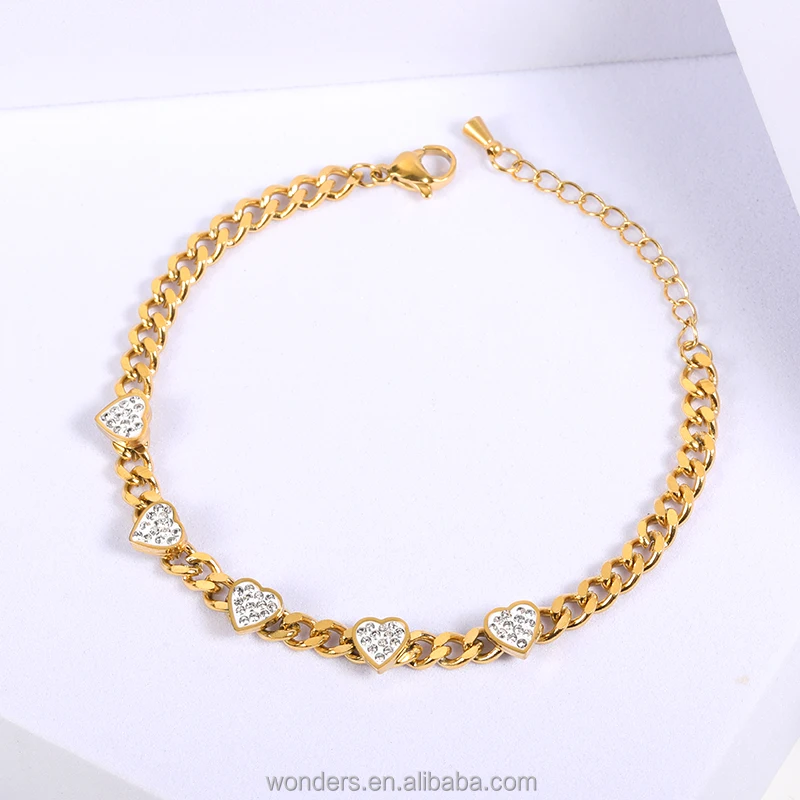 Butterfly Gold Snake Double Chain Bracelet CZ Crystal Decorated Beautiful Wedding Bridal Jewelry