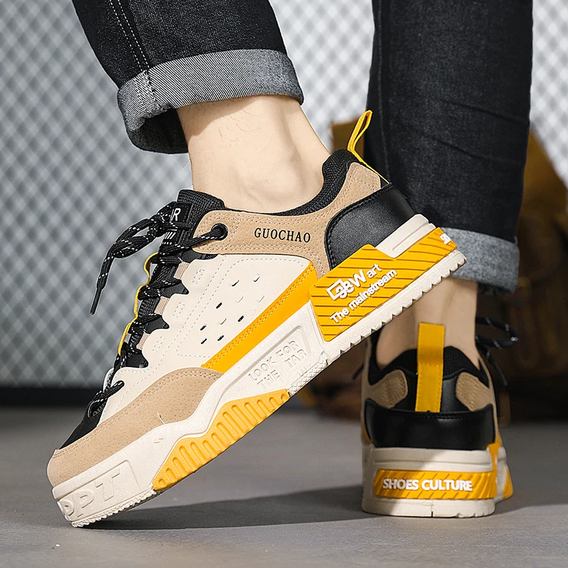 Fashion Red Men Skateboard Shoes Street Hip Hop Designer Sneakers Men Skate Shoes Original Man Platform Sneakers