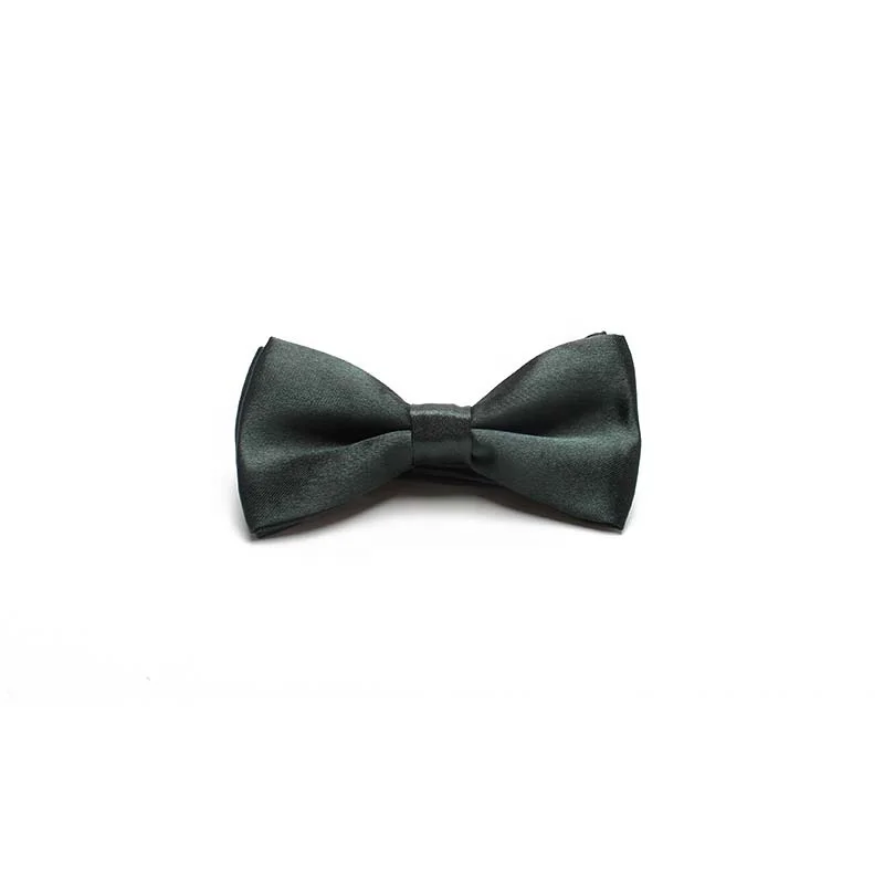 Polyester Satin Plain Dyed Self Tie Bow Ties for Wedding Bowtie