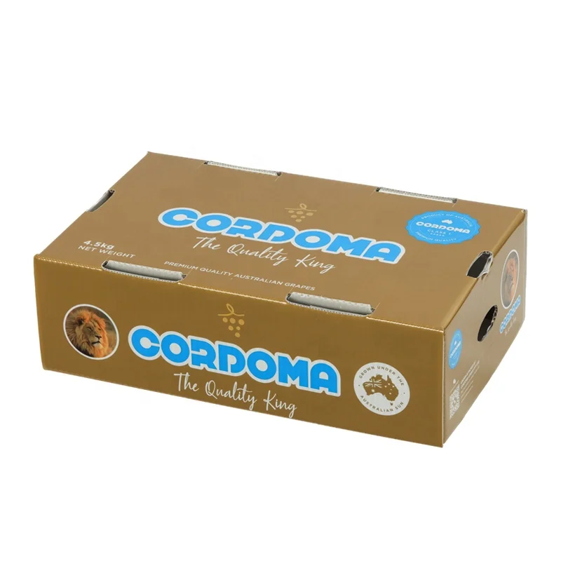 PE Box Low Price Customized Anti-static PE Plastic Storage Box  Wax coated cardboard box for fruit and vegetable packaging