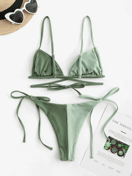 Оптовая продажа однотонные черные бикини на заказ оптовая 2 шт. стринги экстремальные микро-стринги пляжные купальники