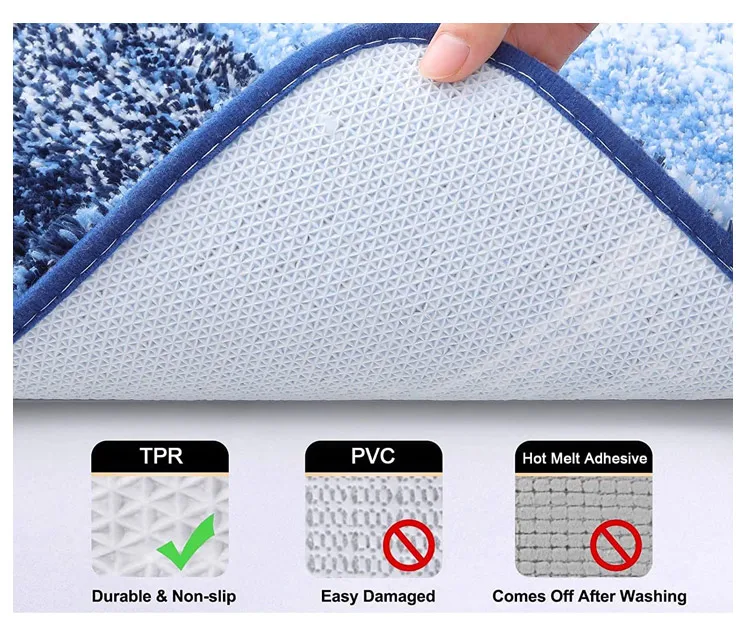 Taifo Custom Microfiber Mats Bath Mat Rugs Ultra Soft Non Slip Anti Skid Water Absorbent Indoor Customized Bathroom Floor CN;SHN