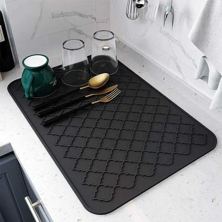 New Pattern Heat-resistant Mat  Cooking Preparation Area, Bakeware/ Sink Mat,silicone Dry Mat