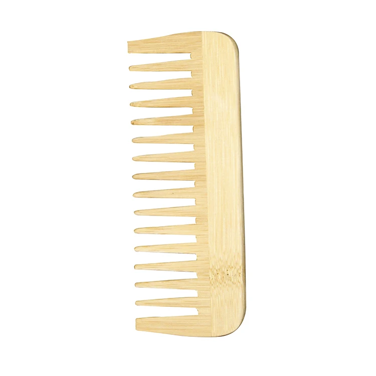 recyclable bamboo comb with wide tooth no static bamboo hair comb for hotel