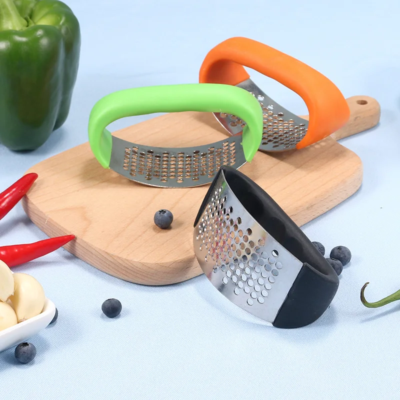 Stainless steel garlic press manual household garlic squeeze garlic small kitchen tool