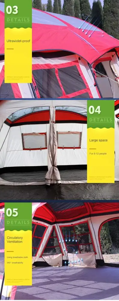 Camping For Vacation Waterproof Cheap Outdoor Tents Luxury Professional Tent