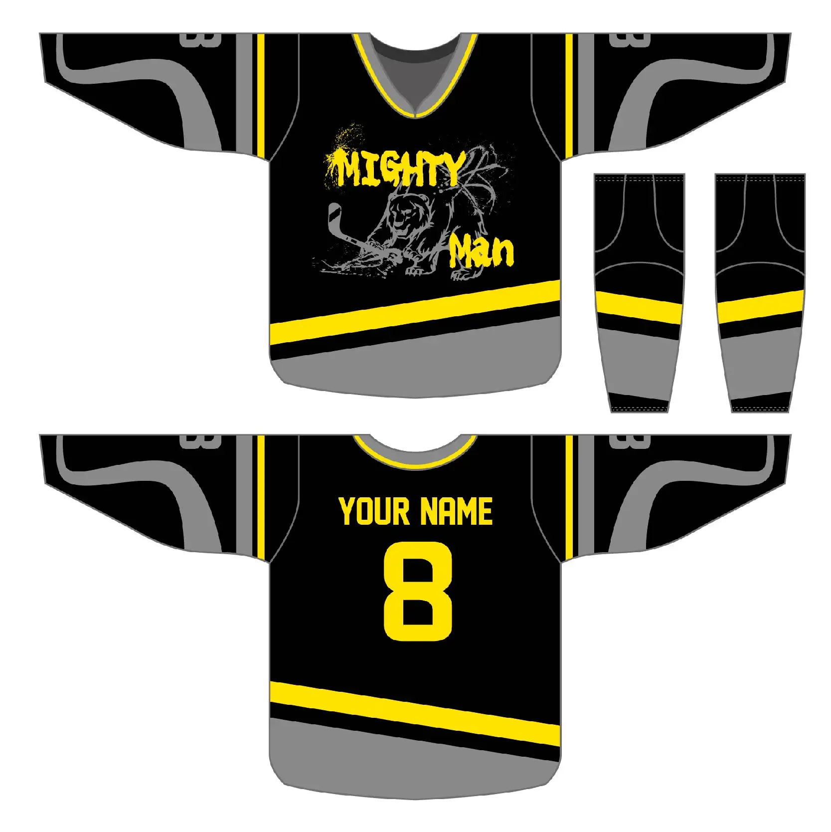Custom Team Brand Logo New Design Ice Hockey Uniform High Wear Resistant Practice Game Sublimated Hockey Jersey
