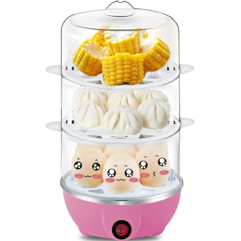2024 Hot Selling Multi-Functional Egg Steamer Boiler Stainless Steel Egg Cokker Mini Anti-Dry Burning Egg Poacher