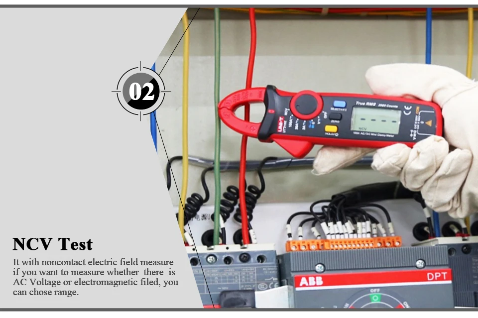 UNI T UT210E TRUE RMS Digital Clamp Meter AC DC Multimeter Auto range Current Clamp Pincers Voltmeter Ammeter Ohmmeter VFC NCV