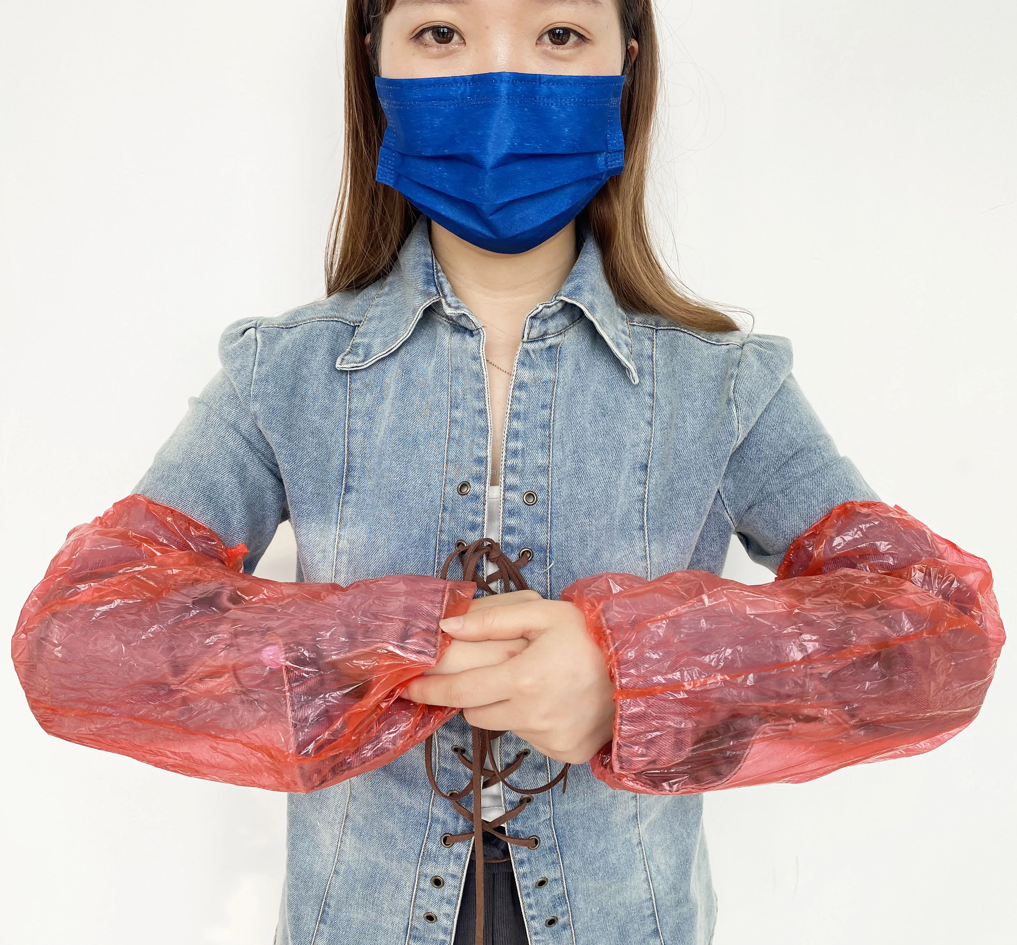 Factory outlet disposable PE waterproof plastic shoe cover suitable for cosmetics manufacturing laboratory