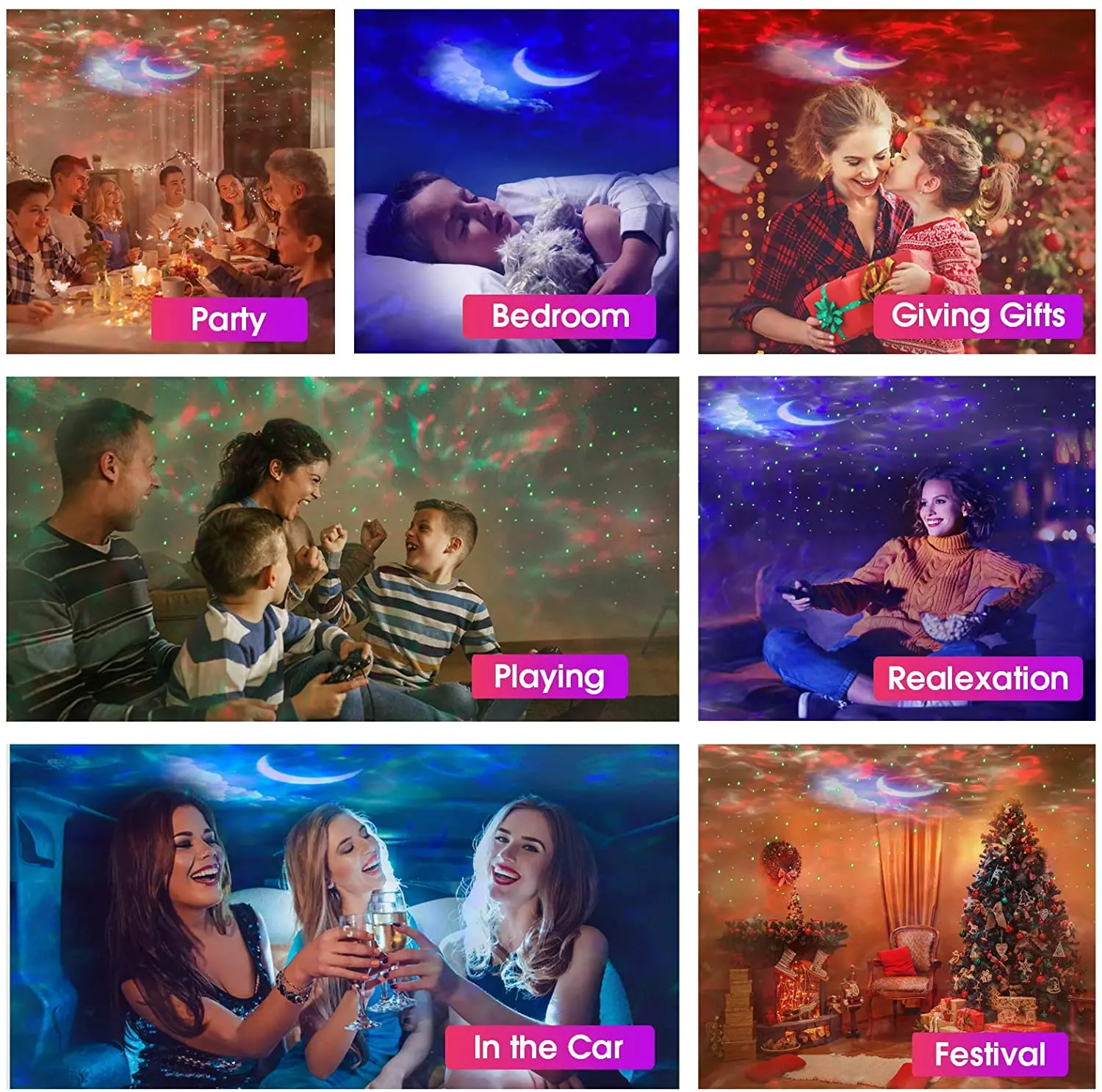 
Best price with remote control cloud laser moon lucky stone projection lamp Led light Romantic Led lamp for Christmas Gift 