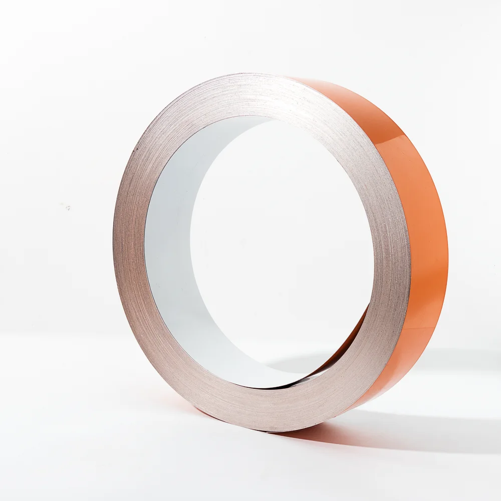 Gulungan Aluminium NWJ-2 Oranye Profesional, Gulungan Aluminium Lapis Warna Datar untuk Surat Saluran