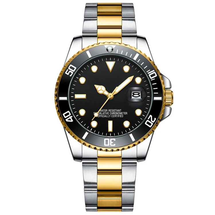 OEM Top Quality Sport Watches for Men Waterproof Classic Stainless Steel Luxury Man Wrist Business Date Quartz Watches