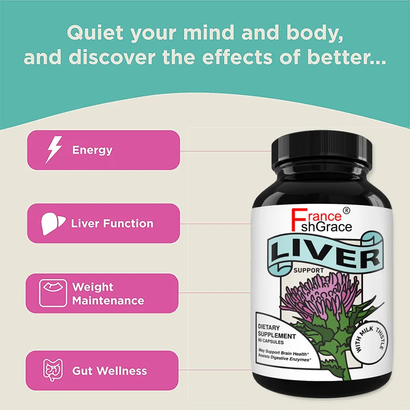 Organic Milk Thistle Extract Capsules Vegan Non-GMO All-Natural Antioxidant Supporting Immune Response, Liver Function