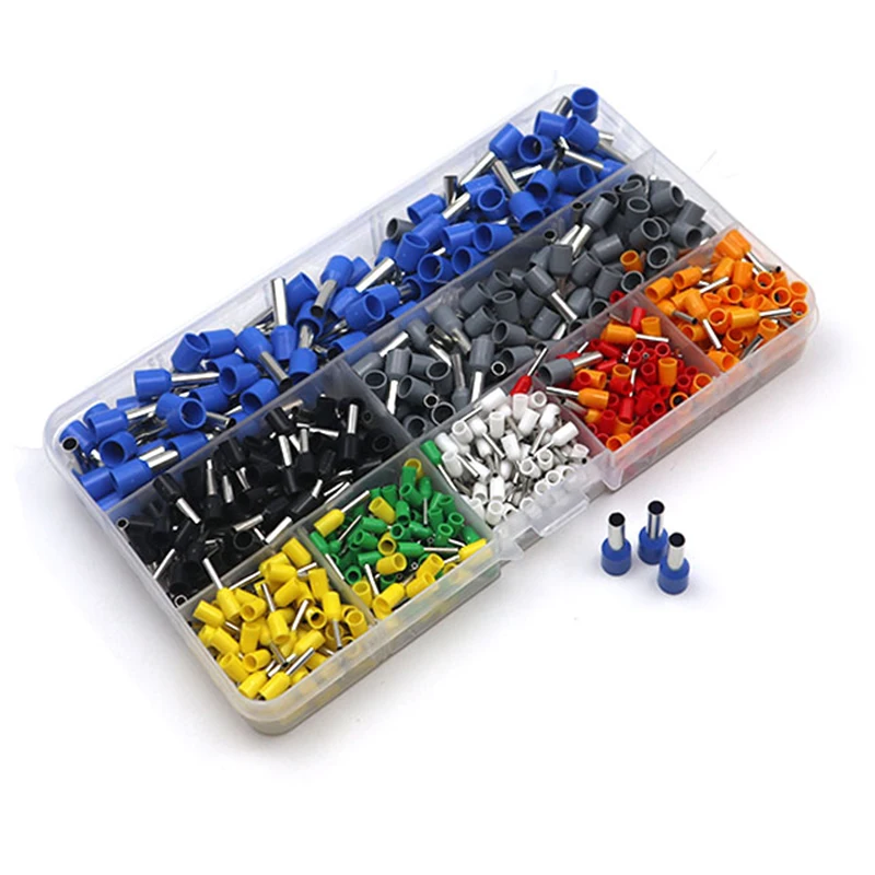 Factory 22-10 Awg Wire Ferrules  Heat Shrink Wire Connector Crimp Terminal Insulated Cord Pin Connect Wire End Terminals Kit