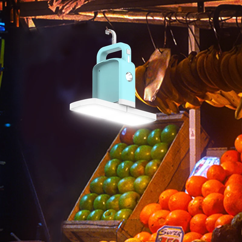 Portable AC Charging Outdoor Camping LED Lanterns Lights with RETRACTABLE HANDLE Rechargeable Camping Lamps