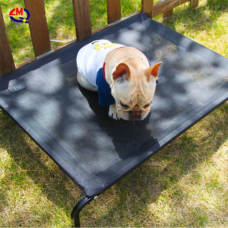 factory price private label durable steel frame elevated cool pet bed raised dog bed