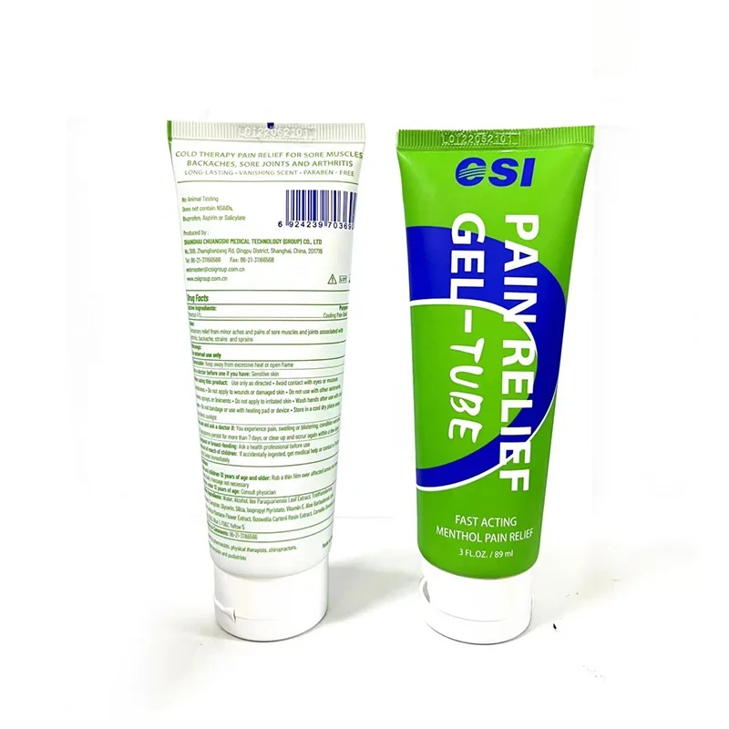CSI Menthol Gel Tube Fast Acting Long-lasting Muscle Pain Relief Gel Cream