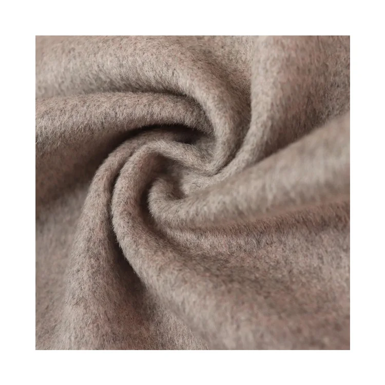 Односторонняя мягкая флисовая ткань хаки, 50% шерсть, 50% вискоза, профессиональное производство