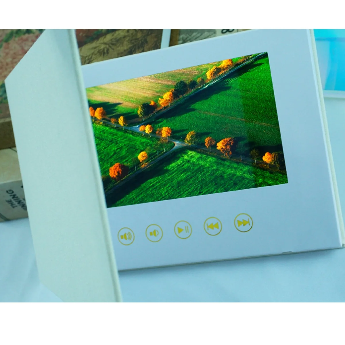 more than 2 hours of videos 3d greeting card 7 Inch Ips Our Wedding Video Book