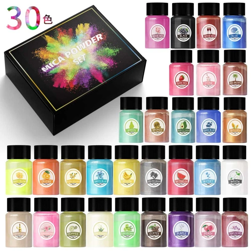 OSBANG 20 мл бутылки слюдяной порошок пигмент эпоксидная смола косметический для смолы краситель блеск губ