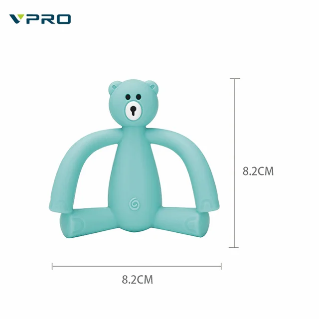 Kids Safety Children Teething Infants Chewing Toys Bear Shape Silicone Baby Teethers Newborn Teeth Care BPA products