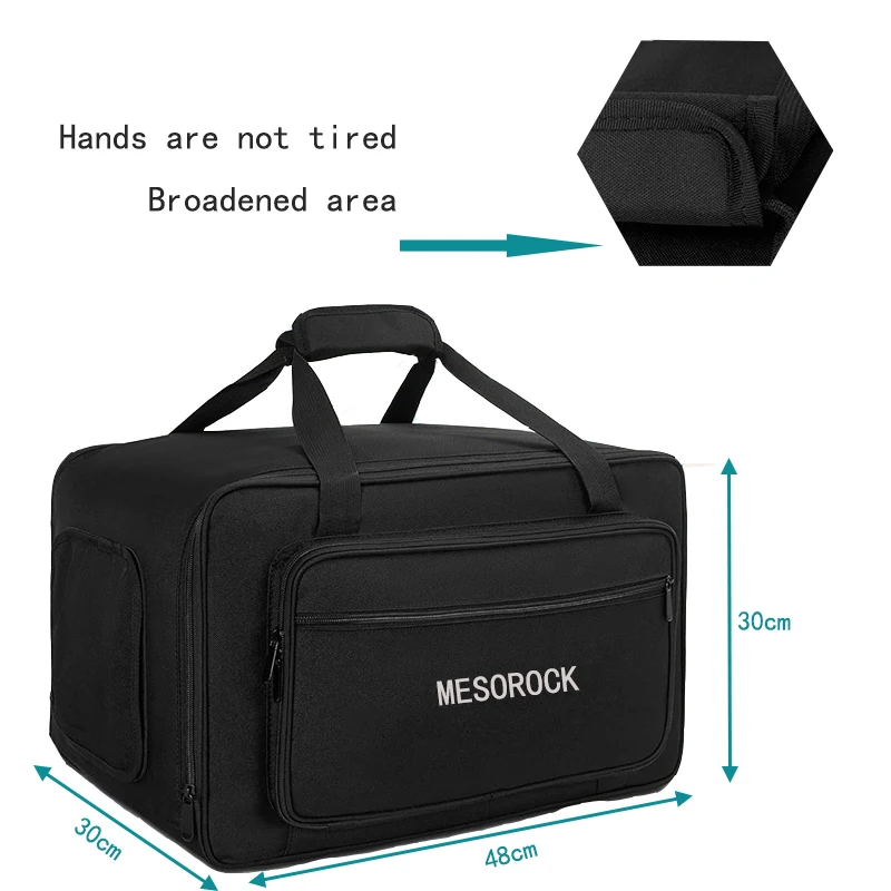 MESOEOCK Durable Black Bluetooth Speaker Bag with Handle Travel Speaker Carrying Bag for Jbl Bluetooth Speaker