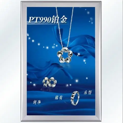 Led slim light boxes picture frame 25/32mm profile advertising light box