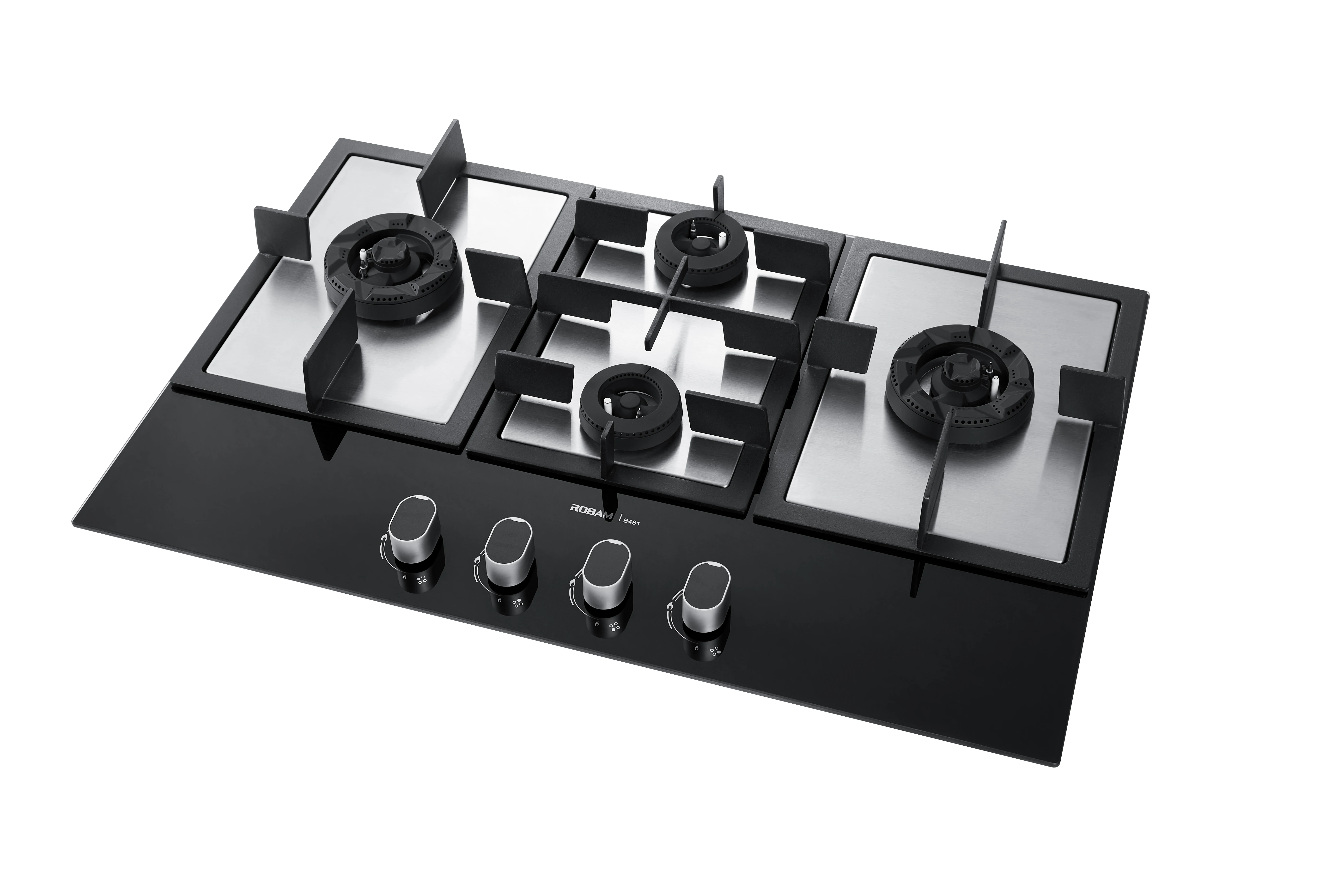 Chinese Glass Top Kitchen Equipment 4 Burner Cooker Tempered Glass Kitchen Hoob Gas Product