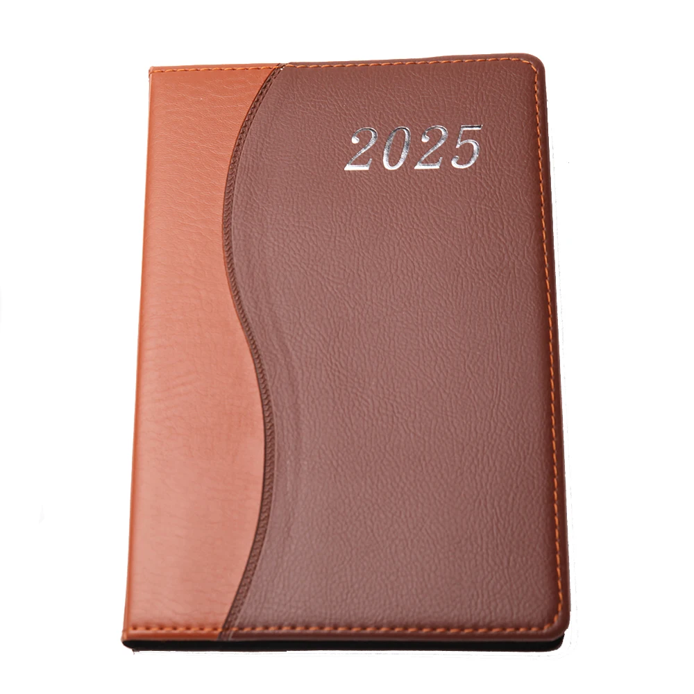 Notebook a5 planners custom agendas notebook 200 pages gift idea notebook pu leather weekly planner