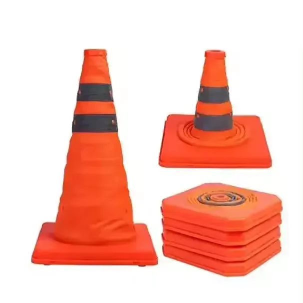 Road emergency collapsible cone Traffic barrier warning cone Vehicle portable reflective traffic cone