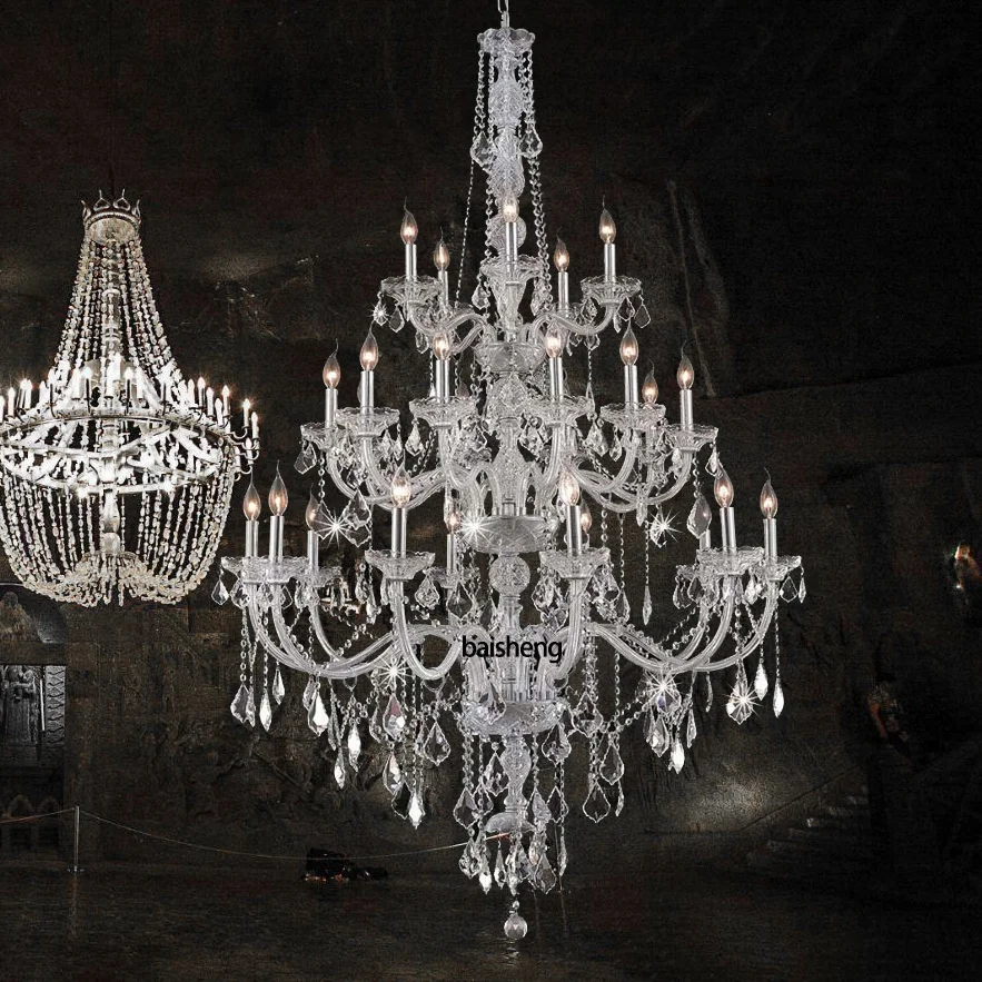 24 lights arms luxurious stairwell chandelier grande lampadario grande lampadari lustre grote kroonluchter velky lustr luster