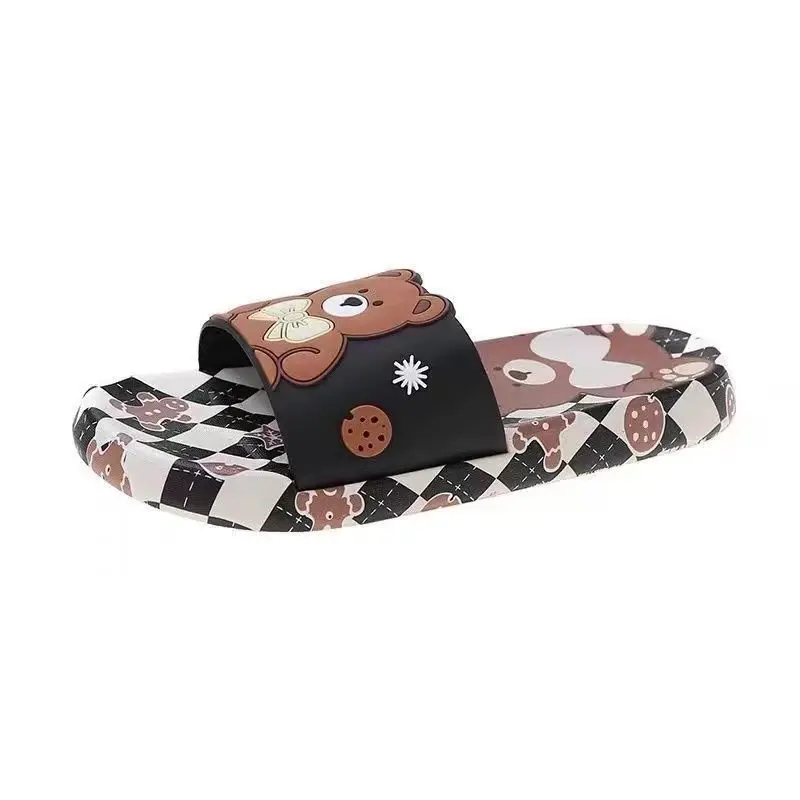 Wanghong Рождественский медведь Летние сандалии женские ins Нескользящие и неприятные домашние красивые Тапочки для ванной