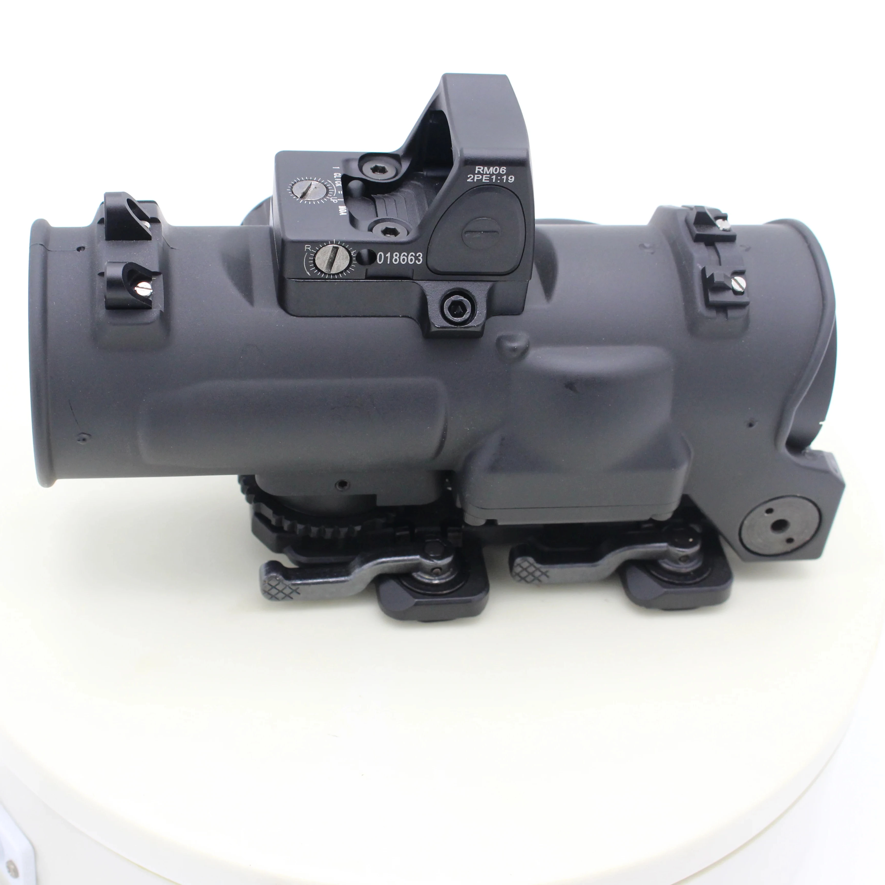 Hunting DR 1-4X Scope with RMR Fixed Dual Purpose Scope Tactical Optics 1-4x with Mini Red Dot Sight Scope